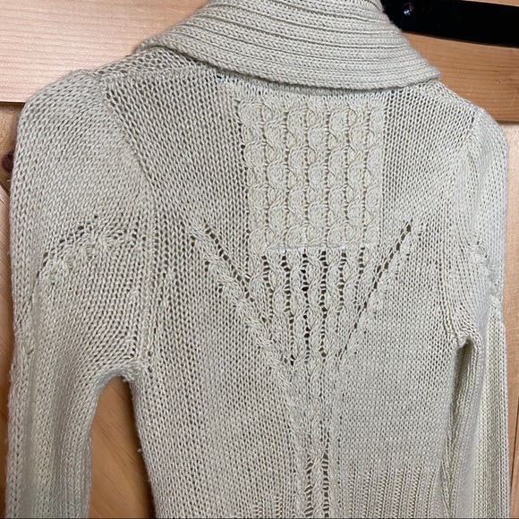 anthro angel of the north blanched & buckled cardi - Picture 8 of 8